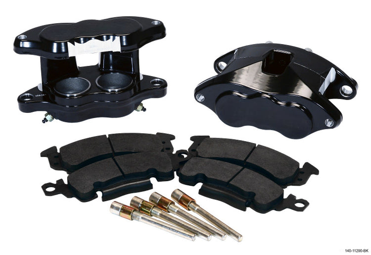 Wilwood D52 Front Caliper Kit - Black Powder 2.00 / 2.00in Piston 1.28in Rotor