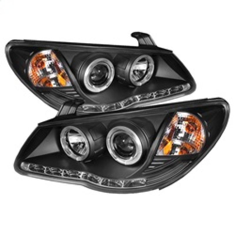 Spyder Hyundai Elantra 07-10 Projector Headlights LED Halo DRL Blk PRO-YD-HYELAN07-DRL-BK spy5070241