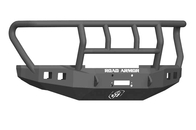 Road Armor 17-20 Ford F-250 Stealth Wide Fender Front Winch Bumper w/Titan II Guard - Tex Blk 61742B