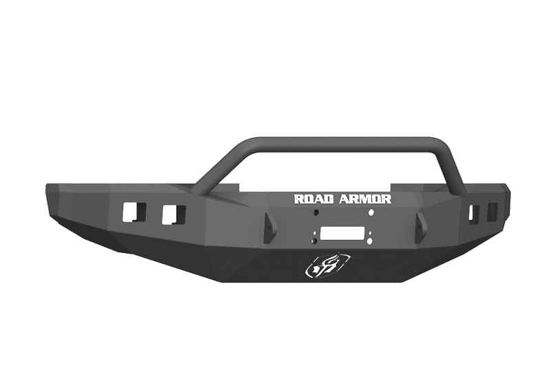 Road Armor 17-20 Ford F-250 Stealth Wide Fender Front Winch Bumper w/Pre-Runner Guard - Tex Blk 61744B
