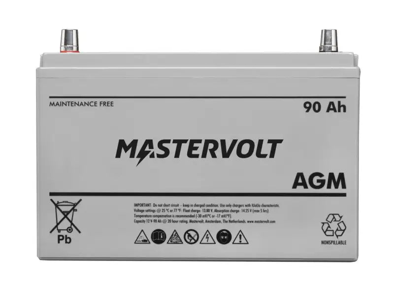 62000900 Mastervolt Mv 12/90 Ah AGM Battery m4v62000900