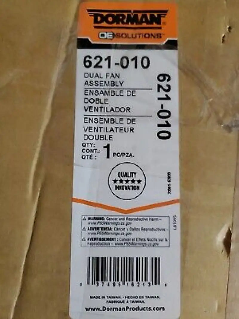 621-010 Dorman Dual Fan Assembly d18621010