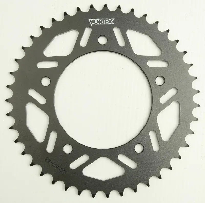 642AS-43 Vortex Rear Sprocket Steel 43T-520 Black Yam wps-3-642as-43