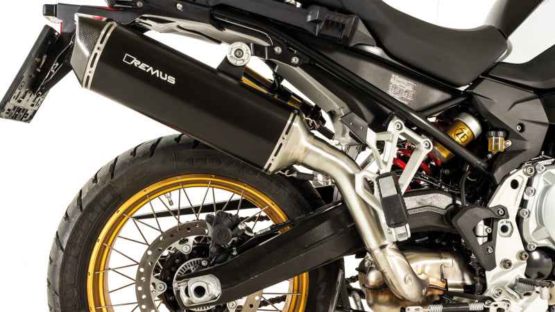 Remus 2018 BMW F 750 GS 4G85 57 kW (Euro 4) Black Hawk Slip On w/Connection Tube 64782085518