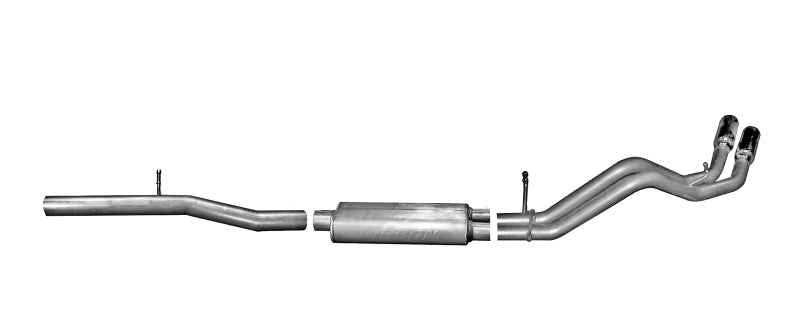 Gibson 15-19 Cadillac Escalade Base 6.2L 3.5in/2.25in Cat-Back Dual Sport Exhaust - Stainless 65679