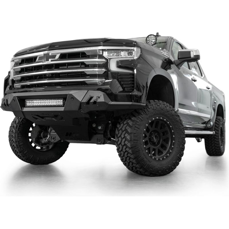 Addictive Desert Designs Chevy Silverado 1500 Black Label Front Bumper Model F140300010103