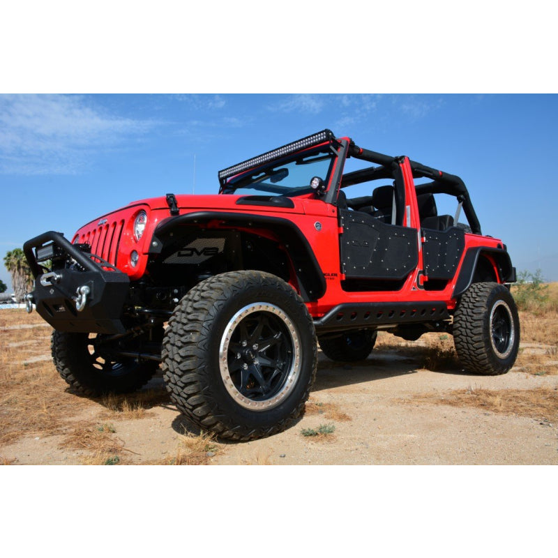 DV8 Offroad 2007-2018 Jeep Wrangler JK JKU Front Rock Doors Model RDSTTB-01F