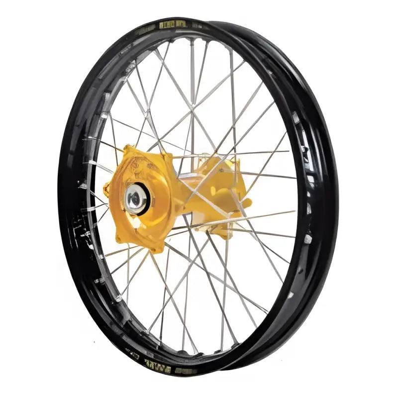 70-3061GB Dubya Rear Wheel 2.15 X 18 Gold Haan Hub Black Rim wps-870-3061gb