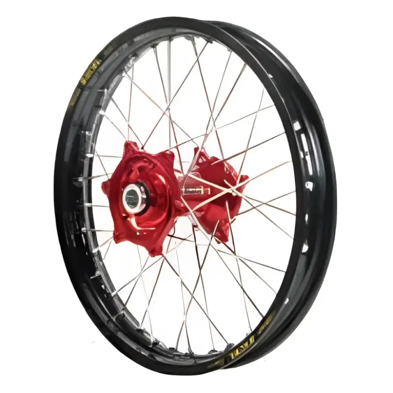 70-3117GB Dubya Rear Wheel 2.15 X 19 Gold Haan Hub Black Rim wps-870-3117gb