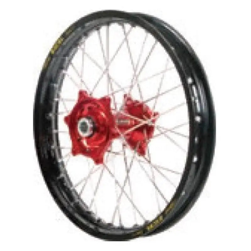 70-3172RB Dubya Front Wheel 1.60 X 21 Red Haan Hub Black Rim wps-870-3172rb