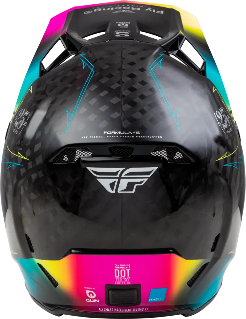 73-4445YL Youth Formula S Carbon Legacy Helmet Blk/Elec Blu/Fuschia Yl wps-73-4445yl