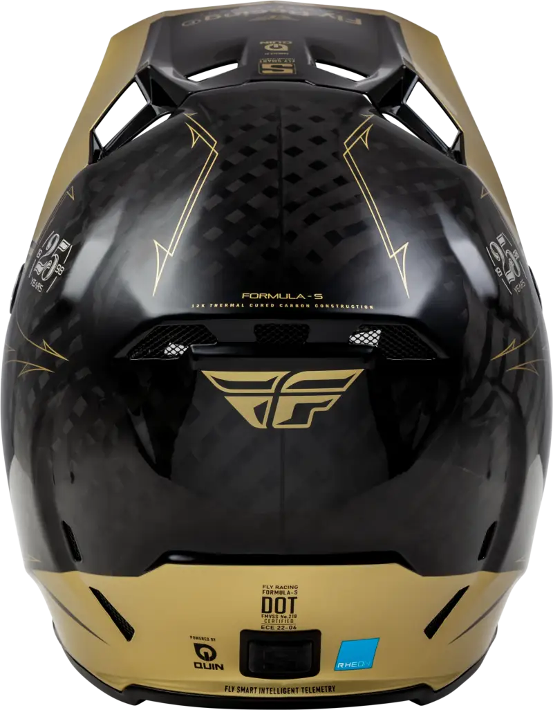 73-4446X Formula S Carbon Legacy Helmet Black/Gold Xl wps-73-4446x