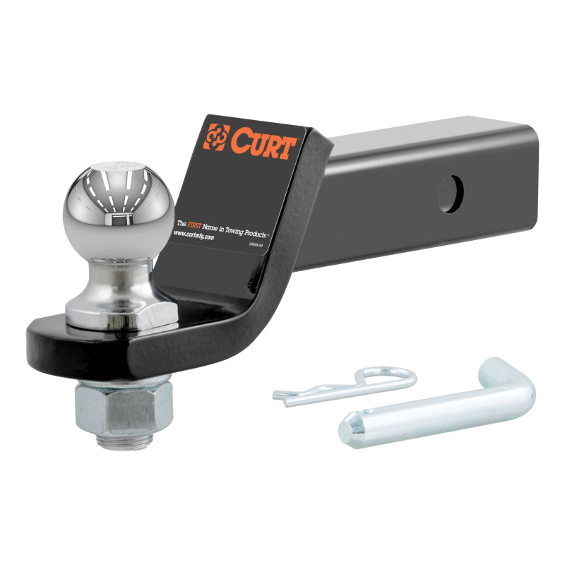 CURT Loaded Ball Mount with 1-7/8" Ball, Imported (2" Shank, 3,500 lbs., 2" Drop) Model 45834