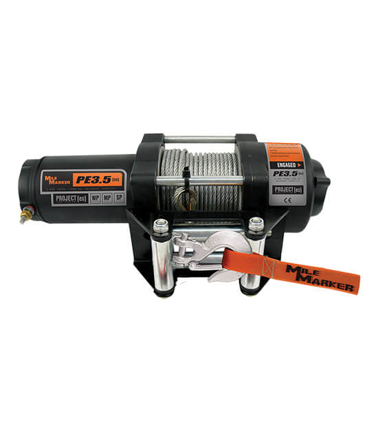 Mile Marker PE3500 3500 LB. ATV/UTV Winch With Steel Cable Model 77-50112BW