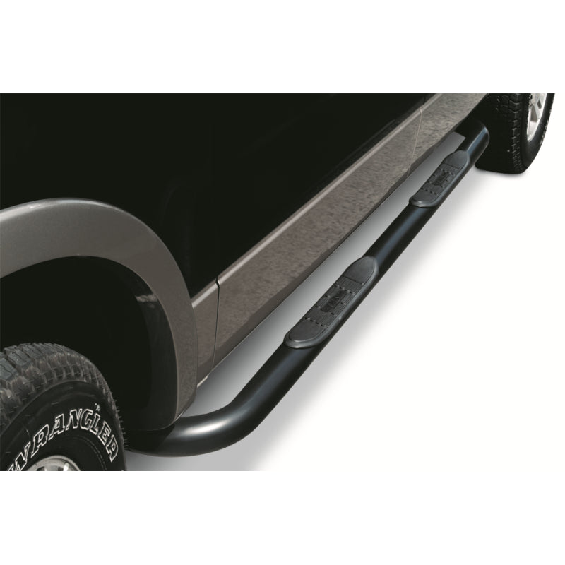 Go Rhino 4000 Series Step Nerf Bars with Mounting Brackets Kit Black Powder Coat Model 4431B