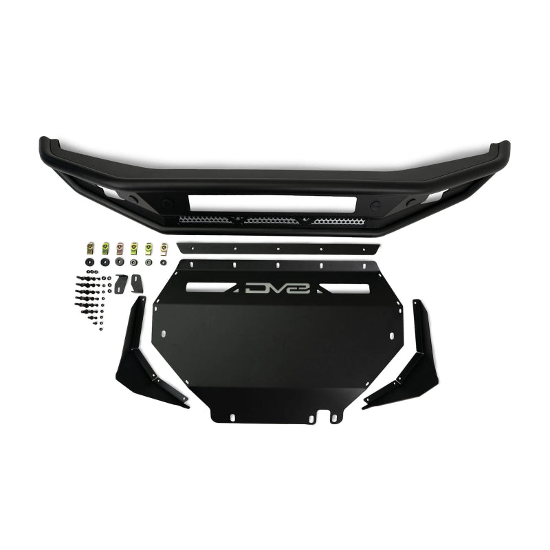 DV8 Offroad 2021-2025 Ford Bronco Competition Series Front Bumper Model FBBR-04
