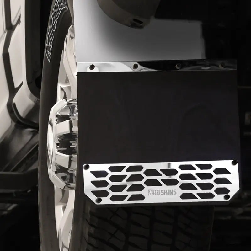 78430 Putco Mud Skins - Brushed Stainless Steel p4578430