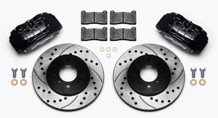 Wilwood DPHA Front Caliper & Rotor Kit Drilled Honda / Acura w/ 262mm OE Rotor