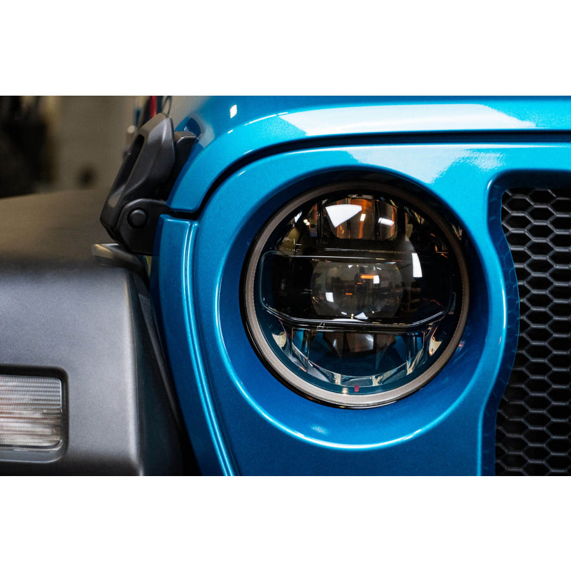 DV8 Offroad 2020-2025 Jeep Gladiator JT Wrangler LED Headlights Model HLCJL-02