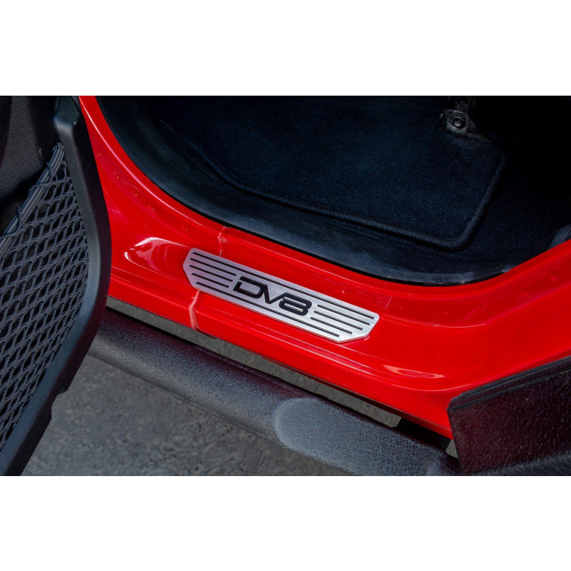 DV8 Offroad 2018-2025 Jeep Wrangler JLU Gladiator JT 4-Door Sill Plates Rear Door only Model D-JL-180014-SIL4