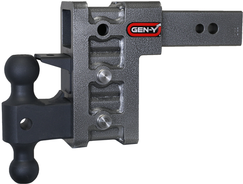Gen-Y Mega Duty 2.5in Shank 6in Drop 3.5K TW 32K Hitch w/GH-0161 Dual-Ball/Pintle Lock
