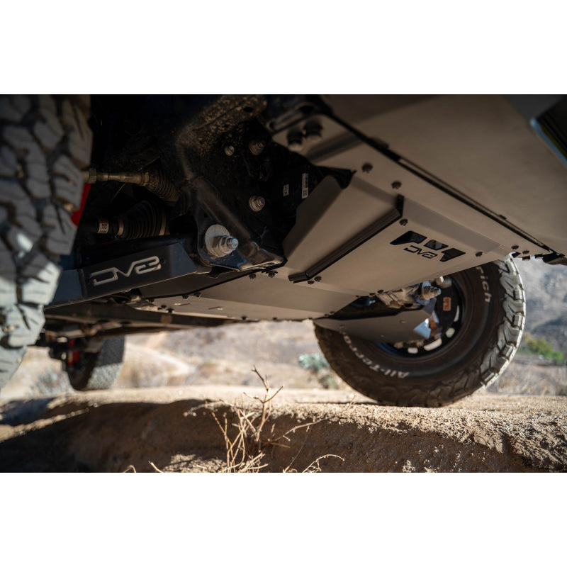 DV8 Offroad 2024-2025 Toyota Tacoma, Land Cruiser Rear Belly Skid Plate Model SPTT1-09