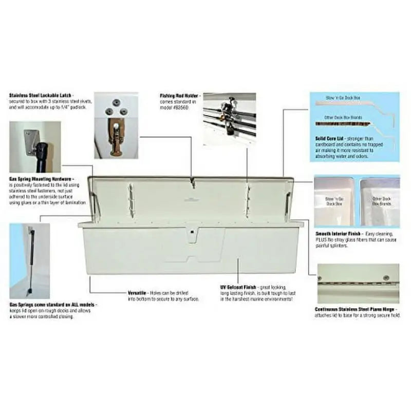 83556 Taylor Made Stow 'N Go Seat Dock Box 27' X 46' t4v83556