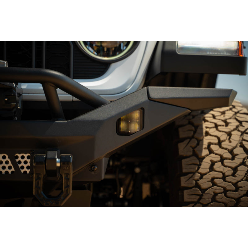 DV8 Offroad 2007-2025 Jeep GladiatorJT Wrangler JK JKU JL JLU Mto Series Front Bumper Model FBJL-12
