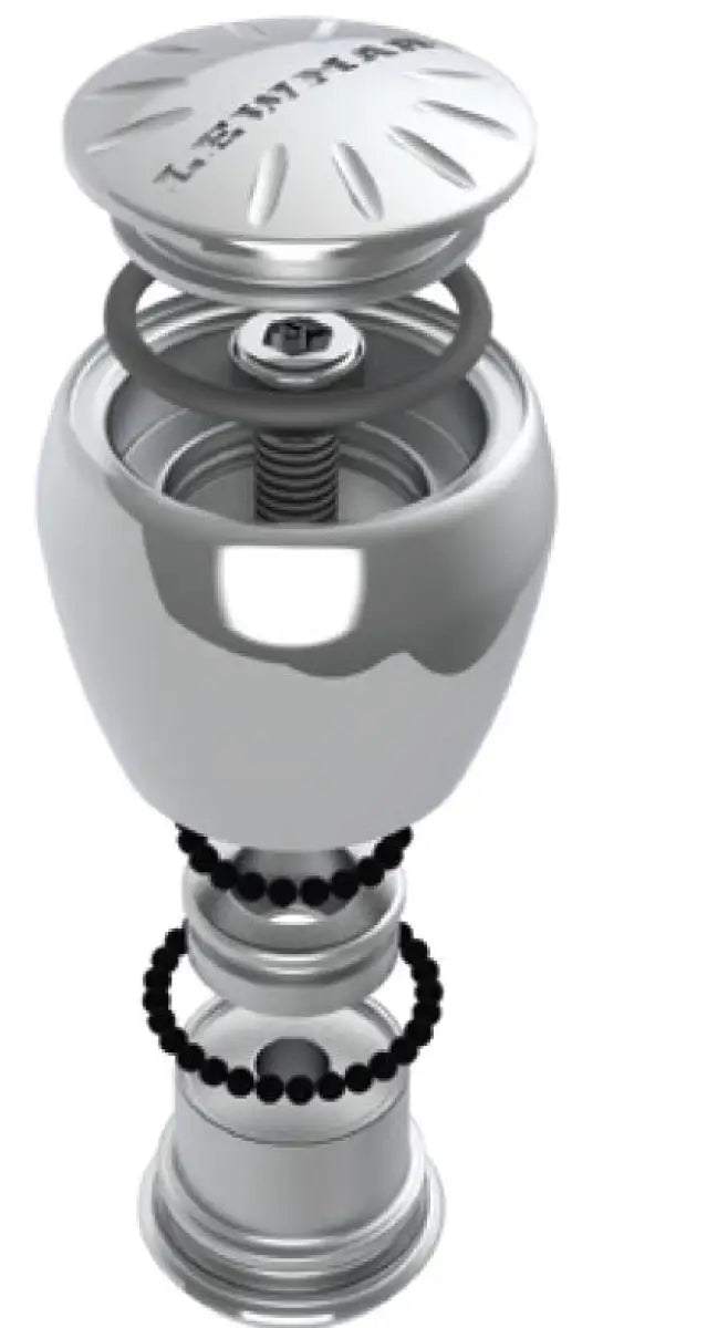 89700862 Lewmar Polished Ss Knob W/Rim Clamp lew89700862