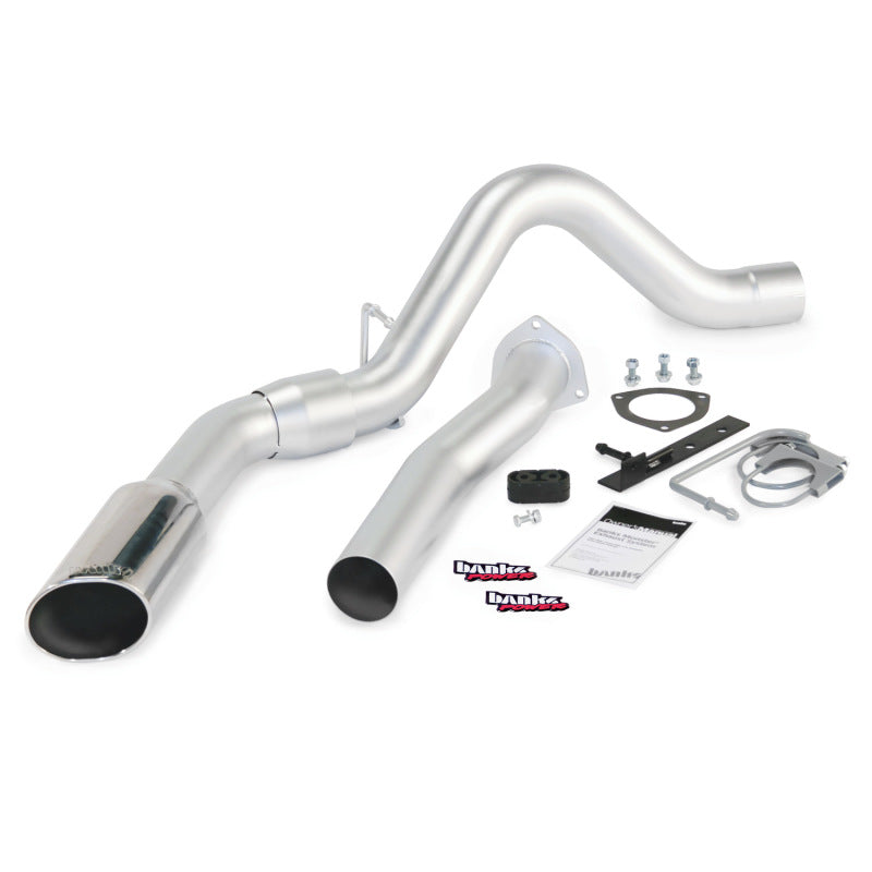 Banks Power 07-10 Chevy 6.6L LMM ECSB-CCLB Monster Exhaust System - SS Single Exhaust w/ Chrome Tip gbe47784