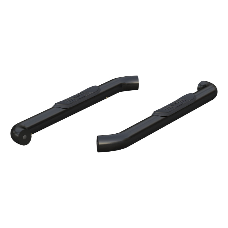 ARIES 3" Round Black Steel Step Nerf Bars Model 203045