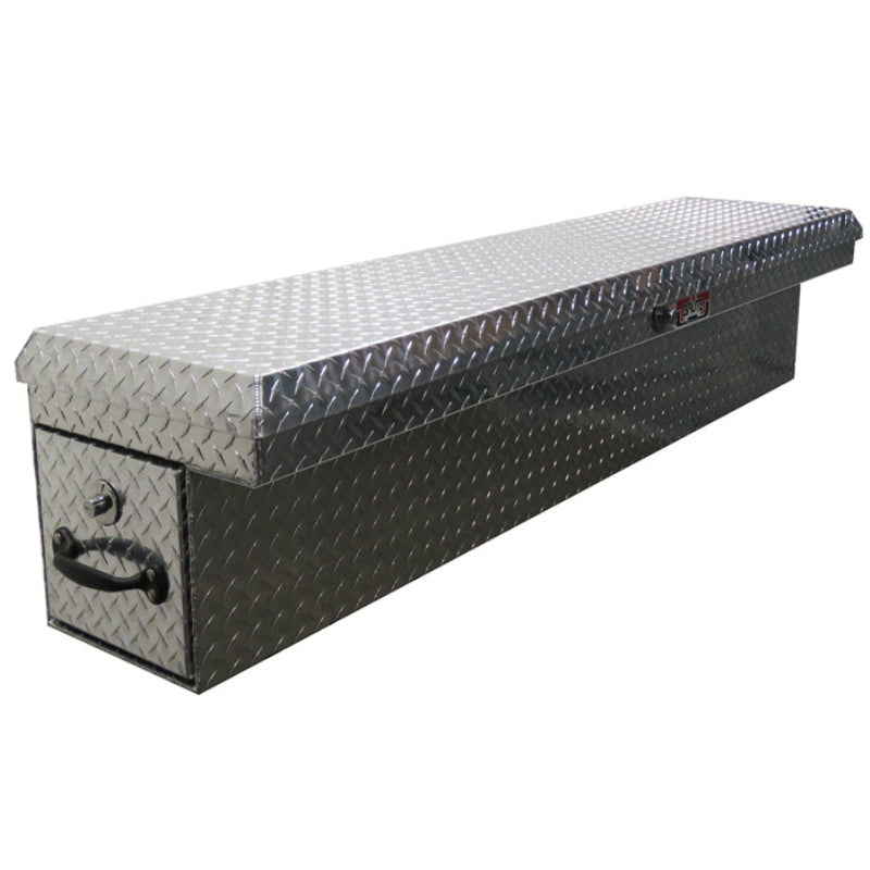Brute 70" Side Mount Tool Box Bright Aluminum W/ Rear Bedsafe Roller Drawer Passenger Side Model RB7670P