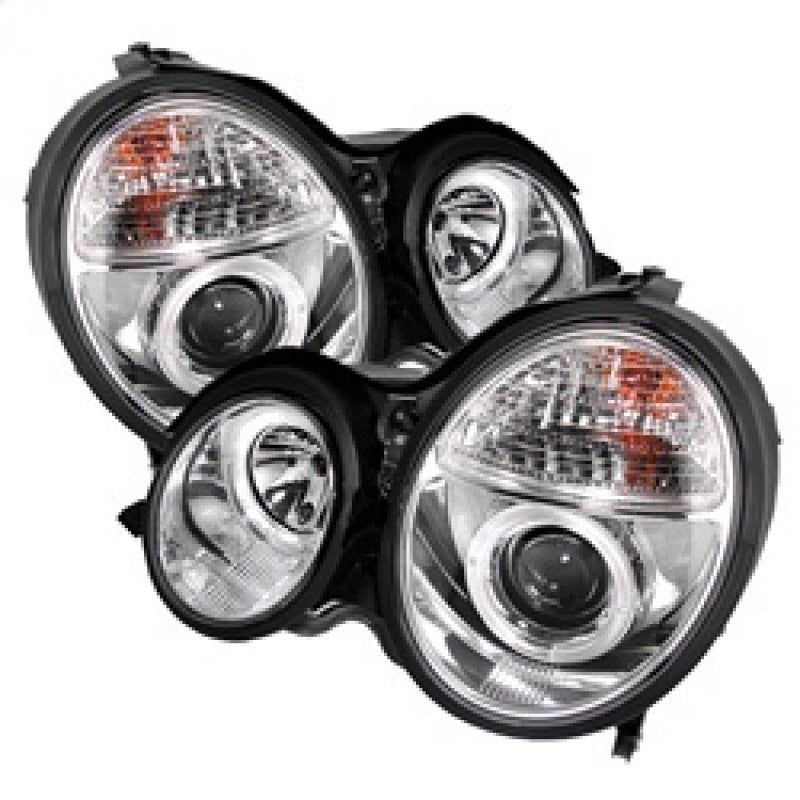 Spyder Mercedes Benz E-Class 00-02 Projector Headlights LED Halo Chrm PRO-YD-MBW21099-HL-C spy5011305