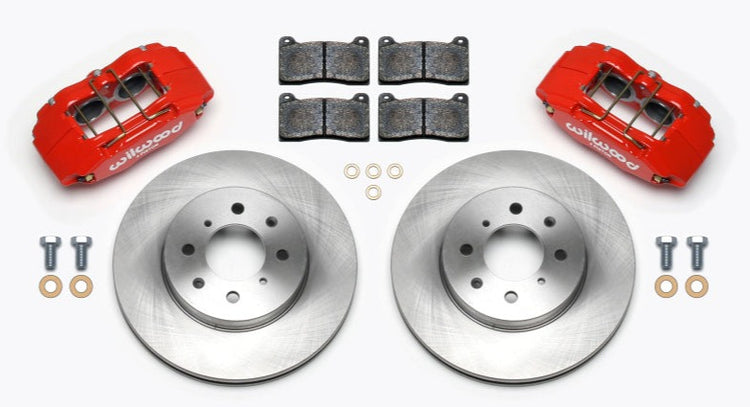 Wilwood DPHA Front Caliper & Rotor Kit Red Honda / Acura w/ 262mm OE Rotor