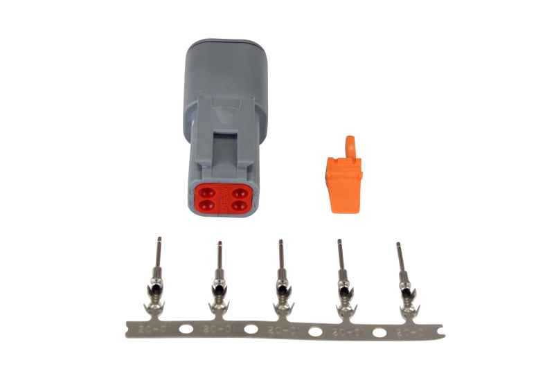 AEM DTM Style 4-Way Receptacle Connector Kit with 5 Male Pins 35-2625