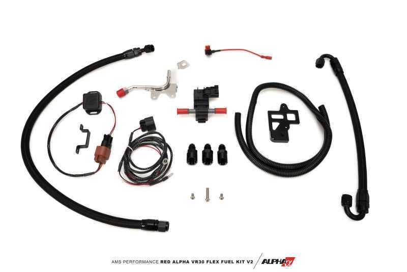 AMS Performance Q50/Q60 Red Alpha Flex Fuel Kit V2 ALP.28.07.0006-1
