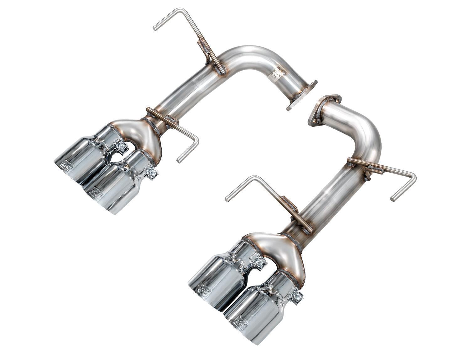 AWE Tuning Track Edition Axleback Exhaust - Chrome Silver Tips Subaru WRX 22-25 | 3020-42424