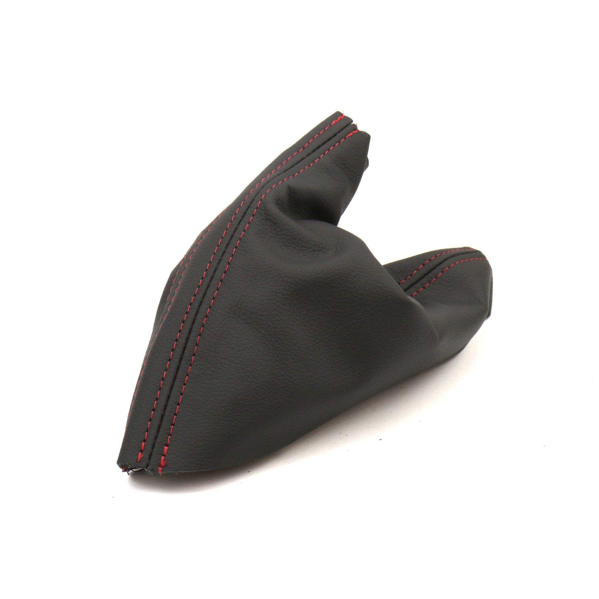 AutoStyled Black Leather E-Brake Boot w/ Red Stitching Subaru STI 2005-2007