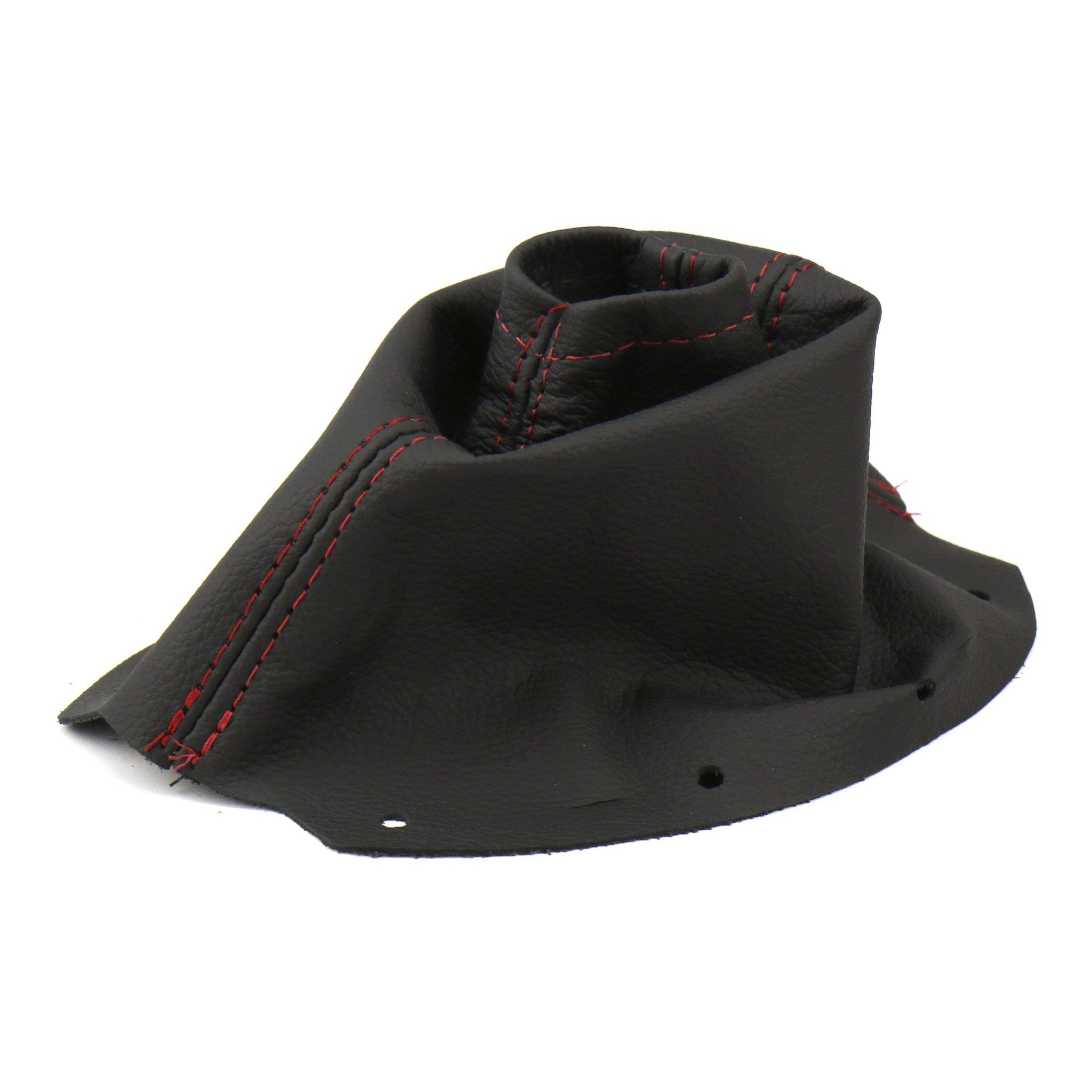 AutoStyled Black Leather Shift Boot w/ Red Stitching Standard Shifter Subaru STI 2015+