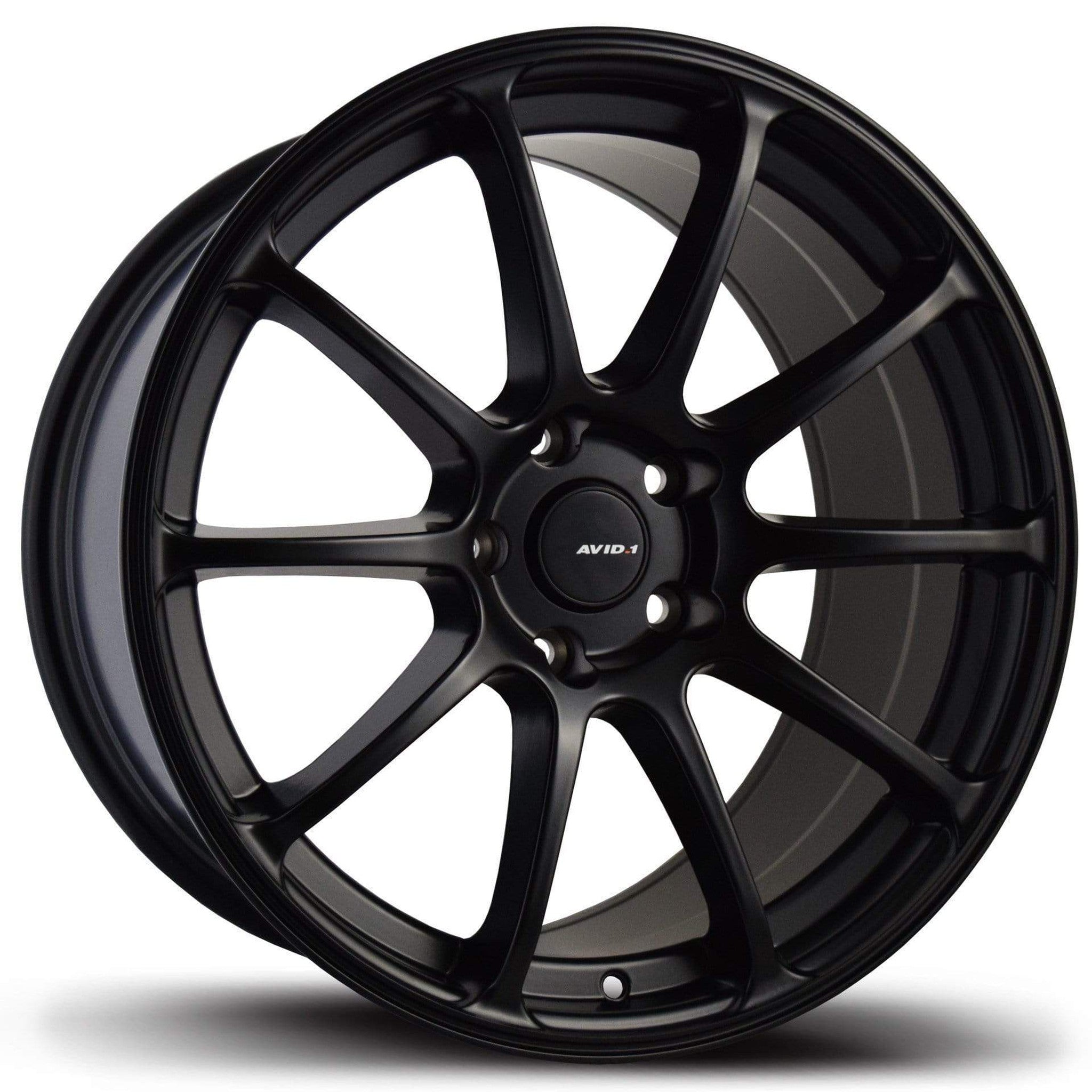Avid.1 AV-27 Matte Black Wheel 18x9.5 5x114.3 24mm 73.1 | AV2718955H24BK
