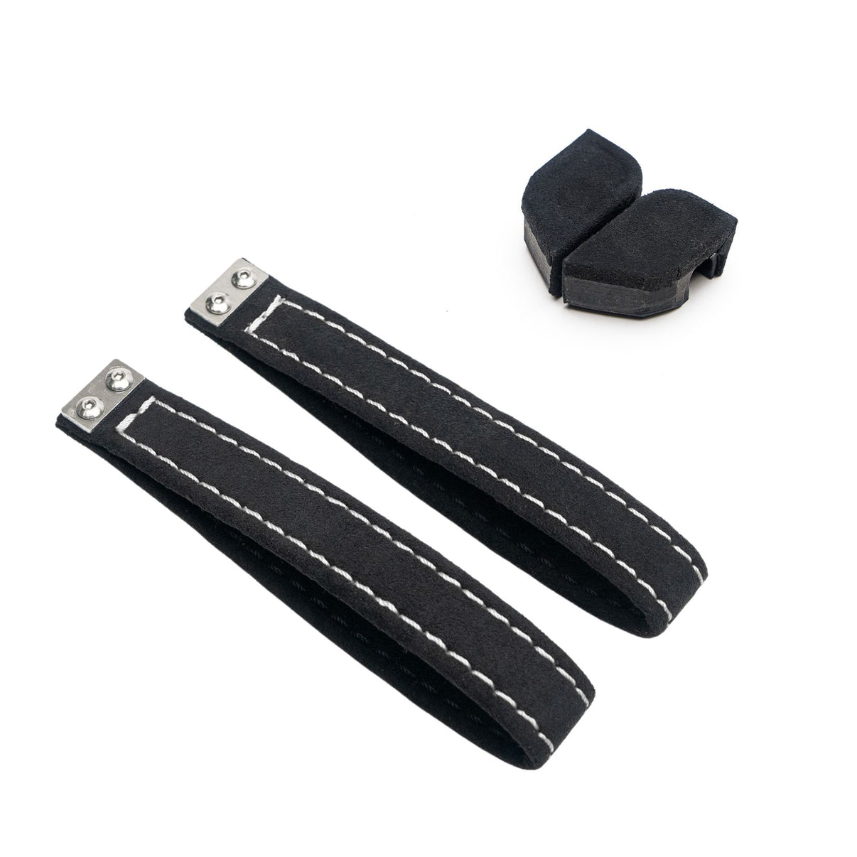 Billetworkz Alcantara Door Pull Strap Kit (Black/White) Subaru WRX / BRZ / GR86 2022-2025