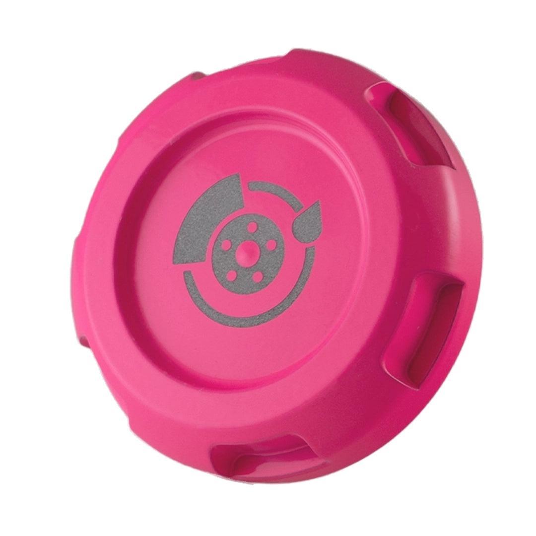 Billetworkz Brake Fluid Cap Engraved Zero Series Hyper Pink Subaru WRX 02-25 / STI 04-21 | BW-EBCZ-SUB-BRK-HYPK-E
