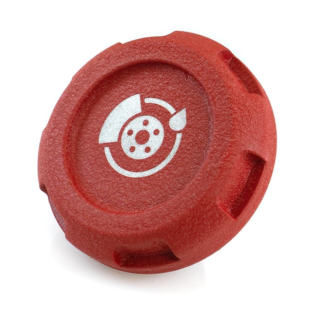 Billetworkz Brake Fluid Cap Engraved Zero Series Wrinkle Red Subaru WRX 02-25 / STI 04-21 | BW-EBCZ-SUB-BRK-RWR-E