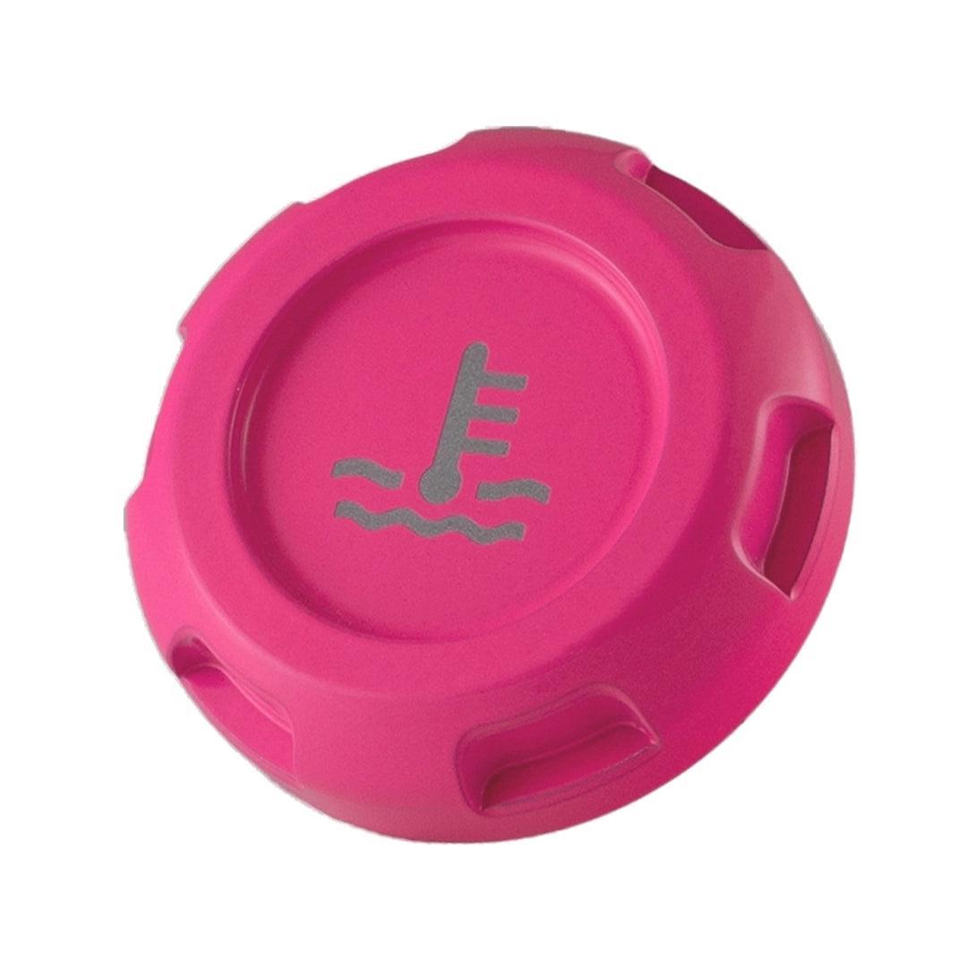 Billetworkz Coolant Overflow Cap Engraved Zero Series Hyper Pink Subaru WRX 02-25 / STI 04-21 | BW-EBCZ-SUB-COO-HYPK-E