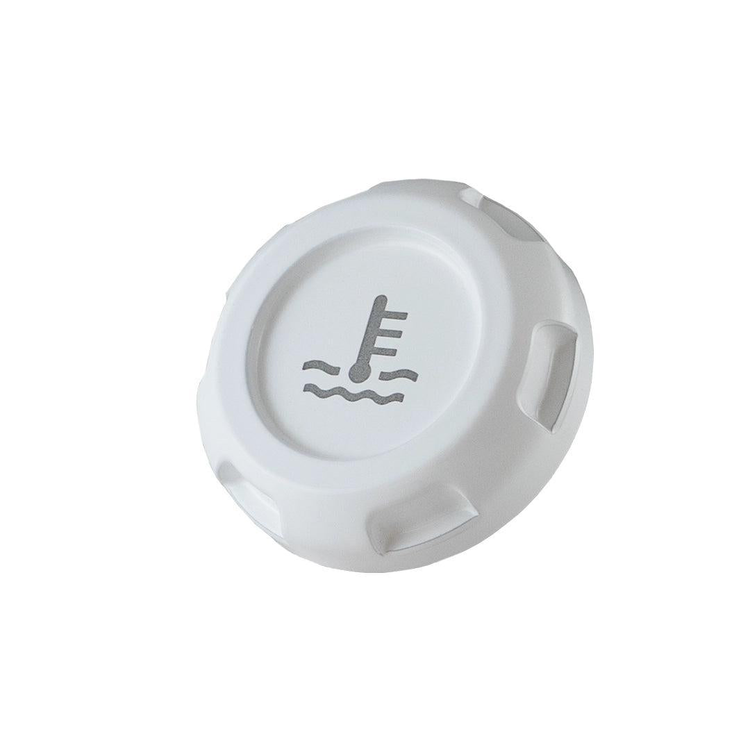 Billetworkz Coolant Overflow Cap Engraved Zero Series White Subaru WRX 02-25 / STI 04-21 | BW-EBCZ-SUB-COO-WHT-E