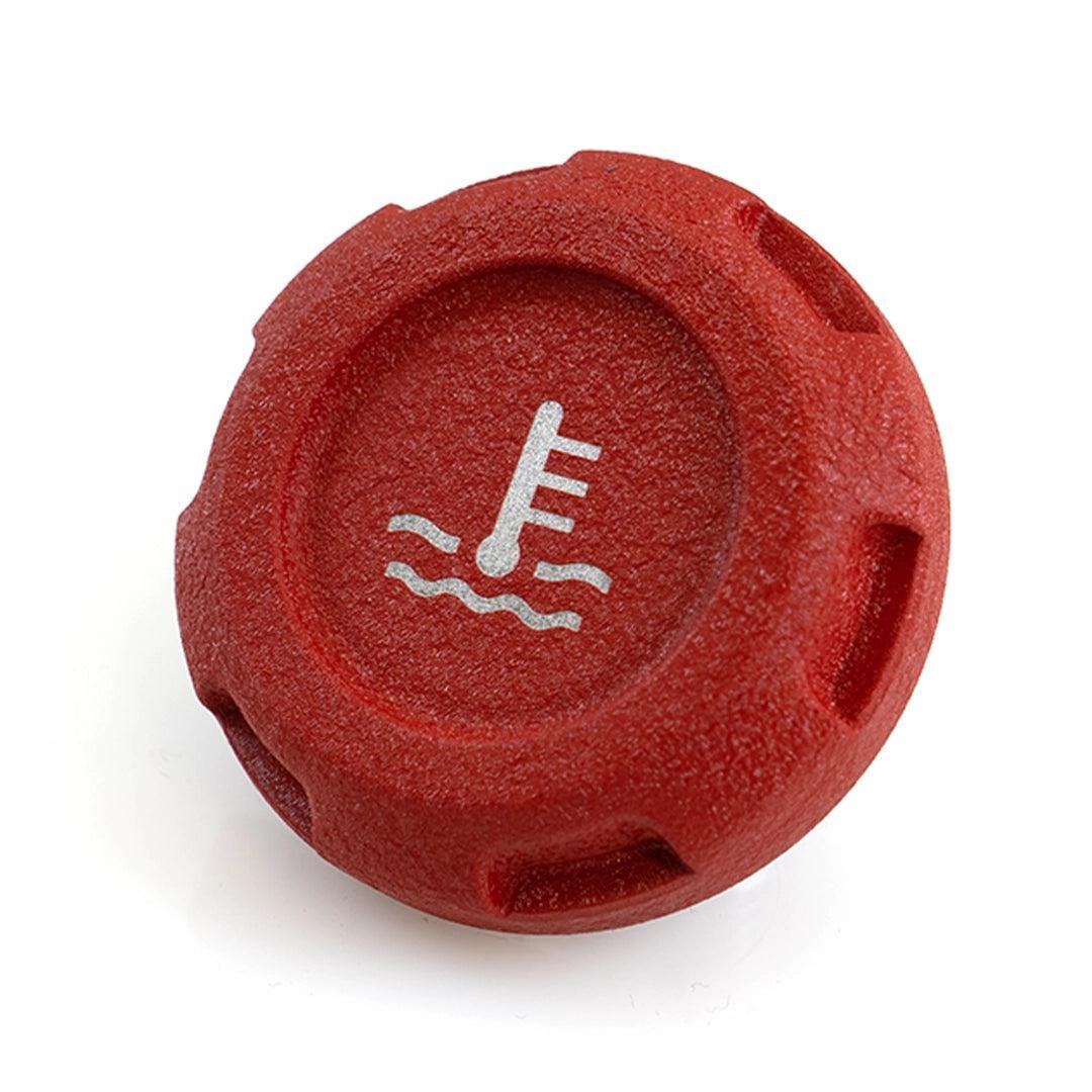 Billetworkz Coolant Overflow Cap Engraved Zero Series Wrinkle Red Subaru WRX 02-25 / STI 04-21 | BW-EBCZ-SUB-COO-RWR-E