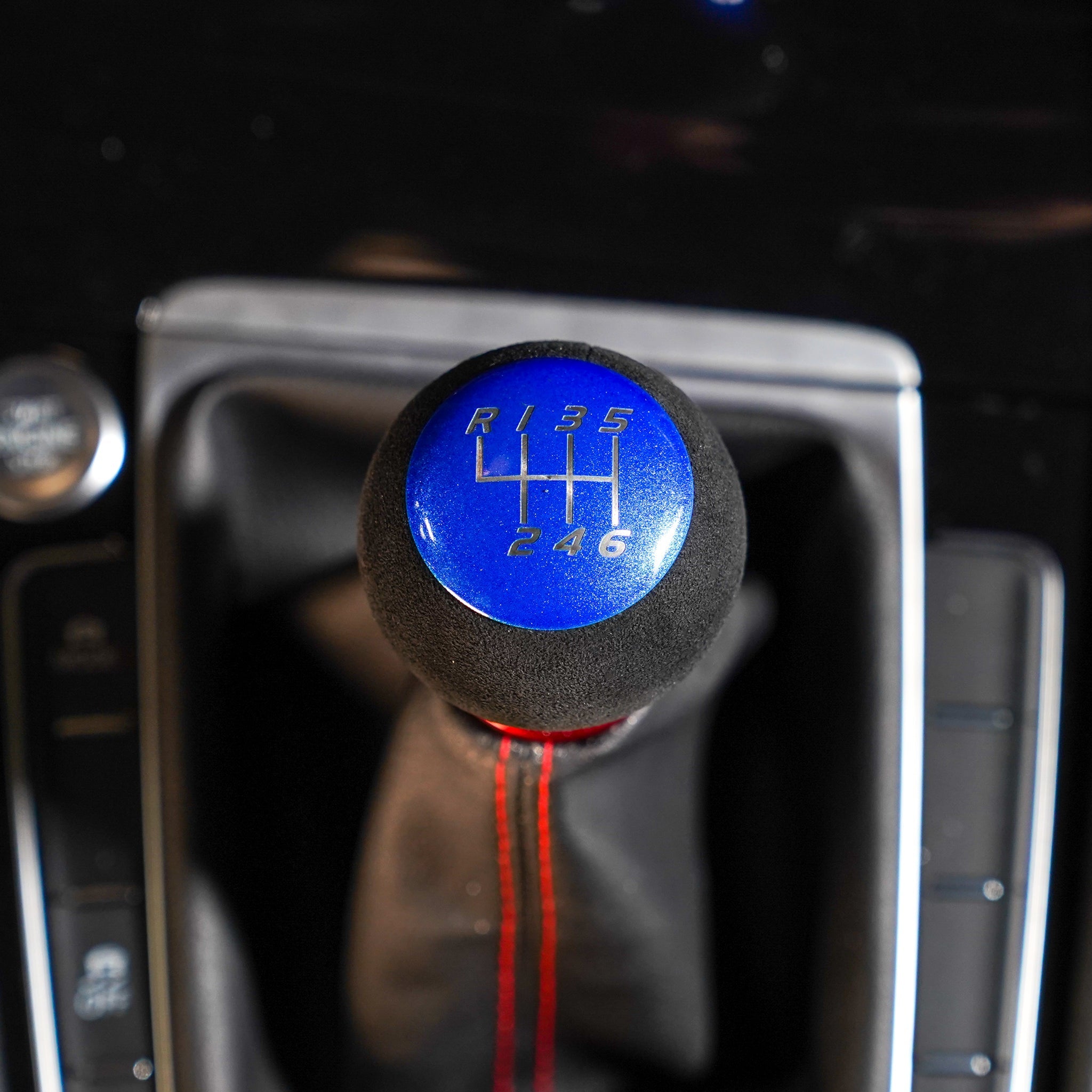 Billetworkz Fusion Weighted Shift Knob 6-Speed Alcantara Candy Blue Subaru BRZ 2013-2025 | BW-KNB-BRZ-VEL6-CBLU-FUA