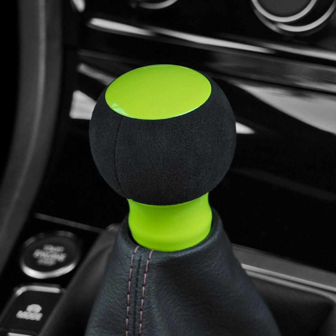Billetworkz Fusion Weighted Shift Knob 6-Speed Alcantara Neon Yellow Subaru BRZ 2013-2025 | BW-KNB-BRZ-VEL6-NYEL-FUA