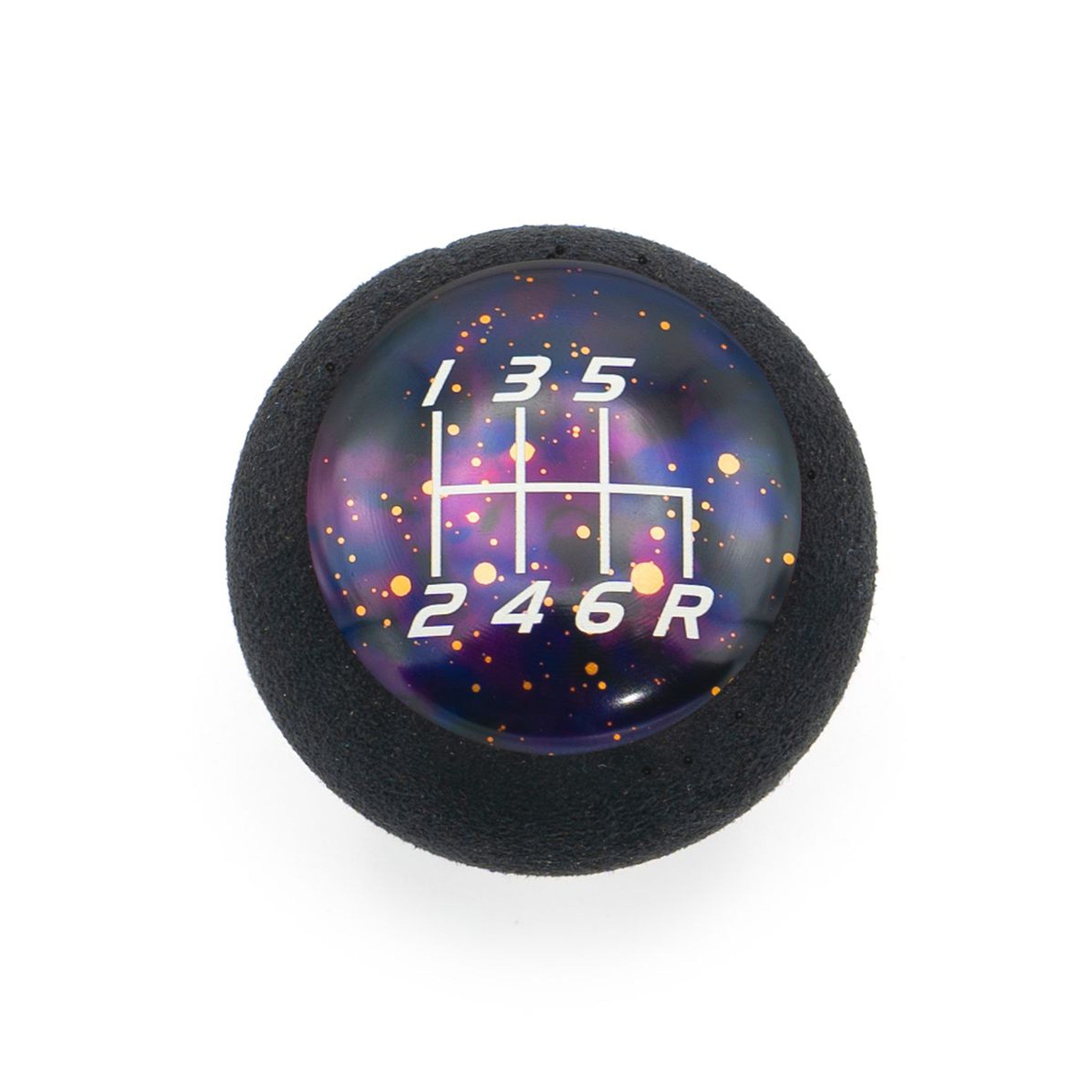 Billetworkz Fusion Weighted Shift Knob 6-Speed Alcantara Purple Cosmic Subaru WRX 15-25 / STI 04-21 | BW-KNB-SUB6-VEL6-PC-FUA