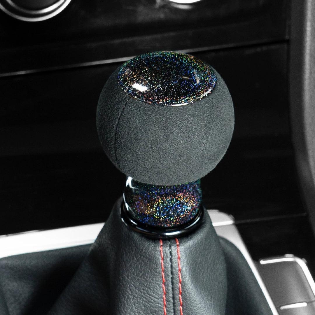 Billetworkz Fusion Weighted Shift Knob 6-Speed Alcantara Rainbow Sparkle Subaru BRZ 2013-2025 | BW-KNB-BRZ-VEL6-RBSP-FUA